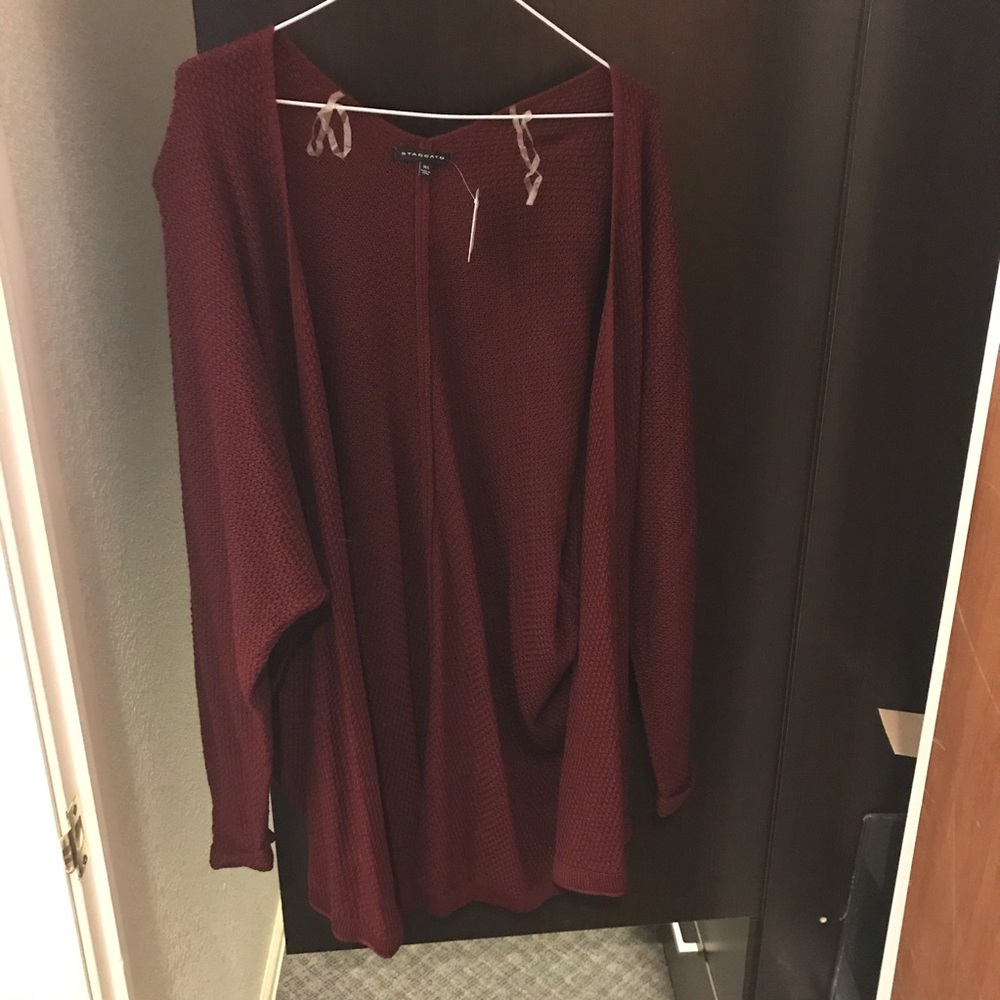 Burgundy Cardigan